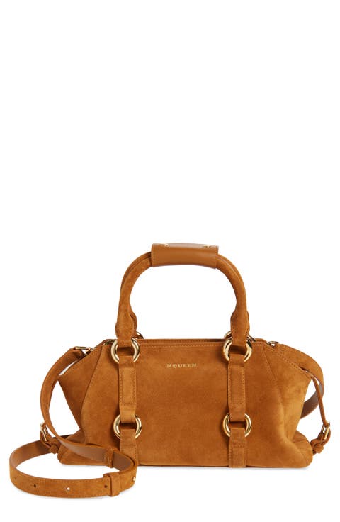 Small Farringdon Suede Satchel