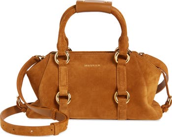 Small Farringdon Suede Satchel