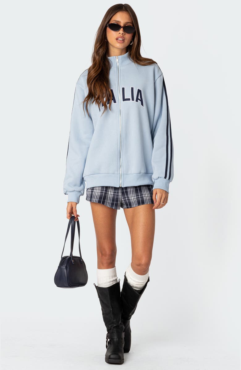 EDIKTED Italy Track Jacket, Alternate, color, Light-Blue