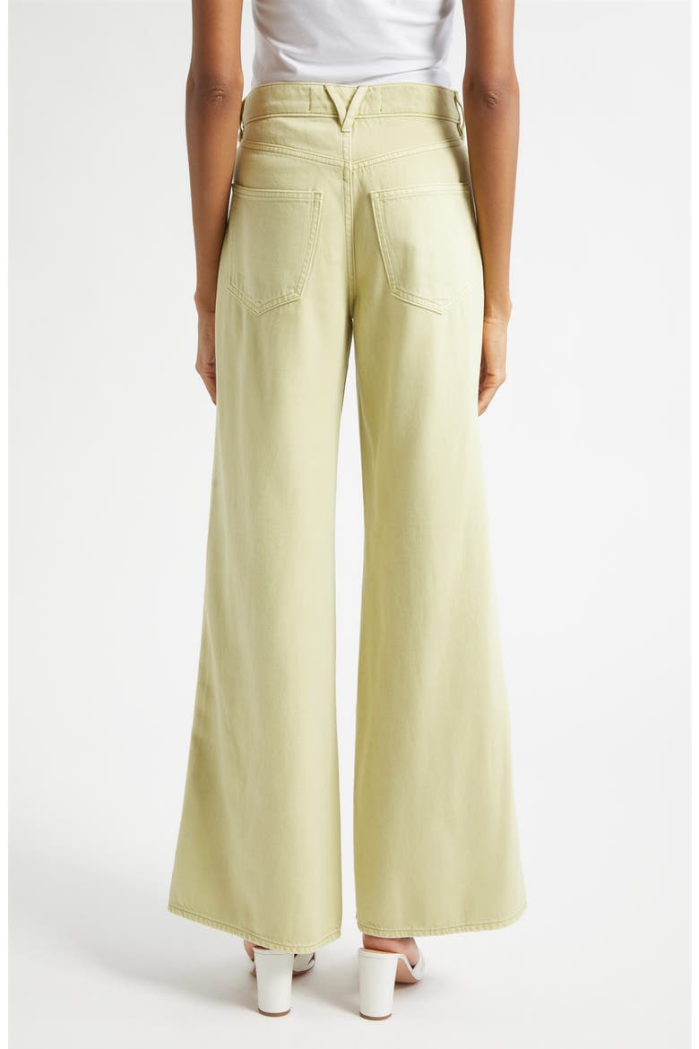 Kasey Wide Leg Jeans, Alternate, color, PISTACHIO