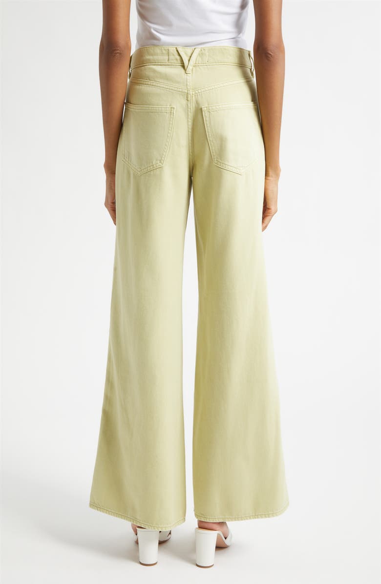 Veronica Beard Kasey Wide Leg Jeans, Alternate, color, Pistachio