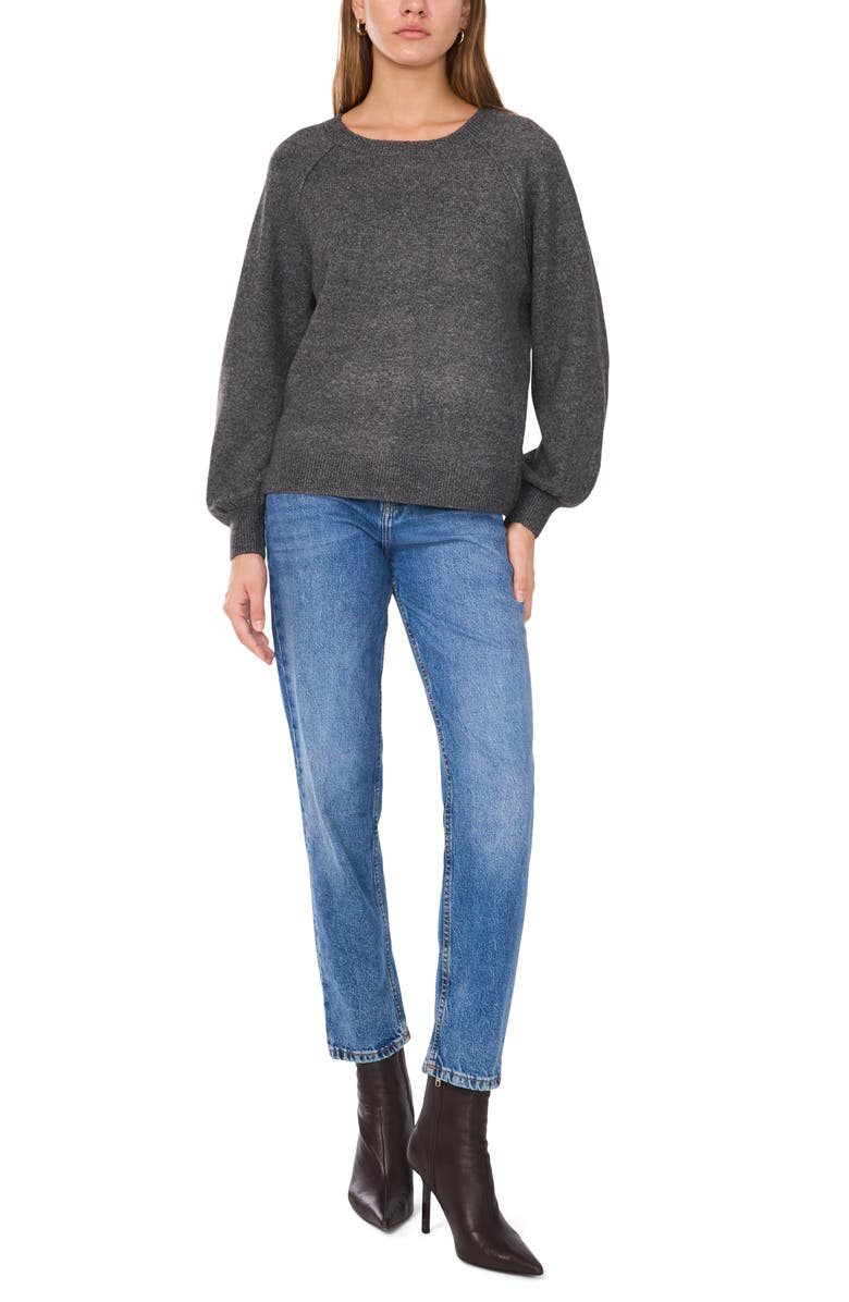 Vince Camuto Raglan Sleeve Sweater, Alternate, color, Medium Heather Grey