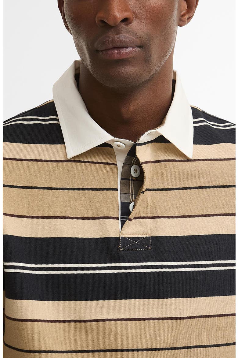 Frith Stripe Long Sleeve Rugby Shirt, Alternate, color, STONE