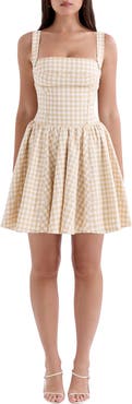 HOUSE OF CB Isadora Sleeveless Fit & Flare Minidress