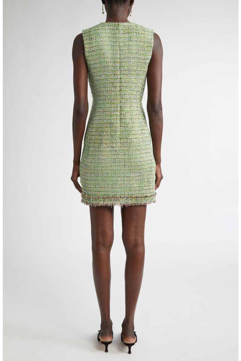 Larkin Metallic Tweed Sheath Dress, Alternate, color, JADE/ LIGHT JADE MULTI