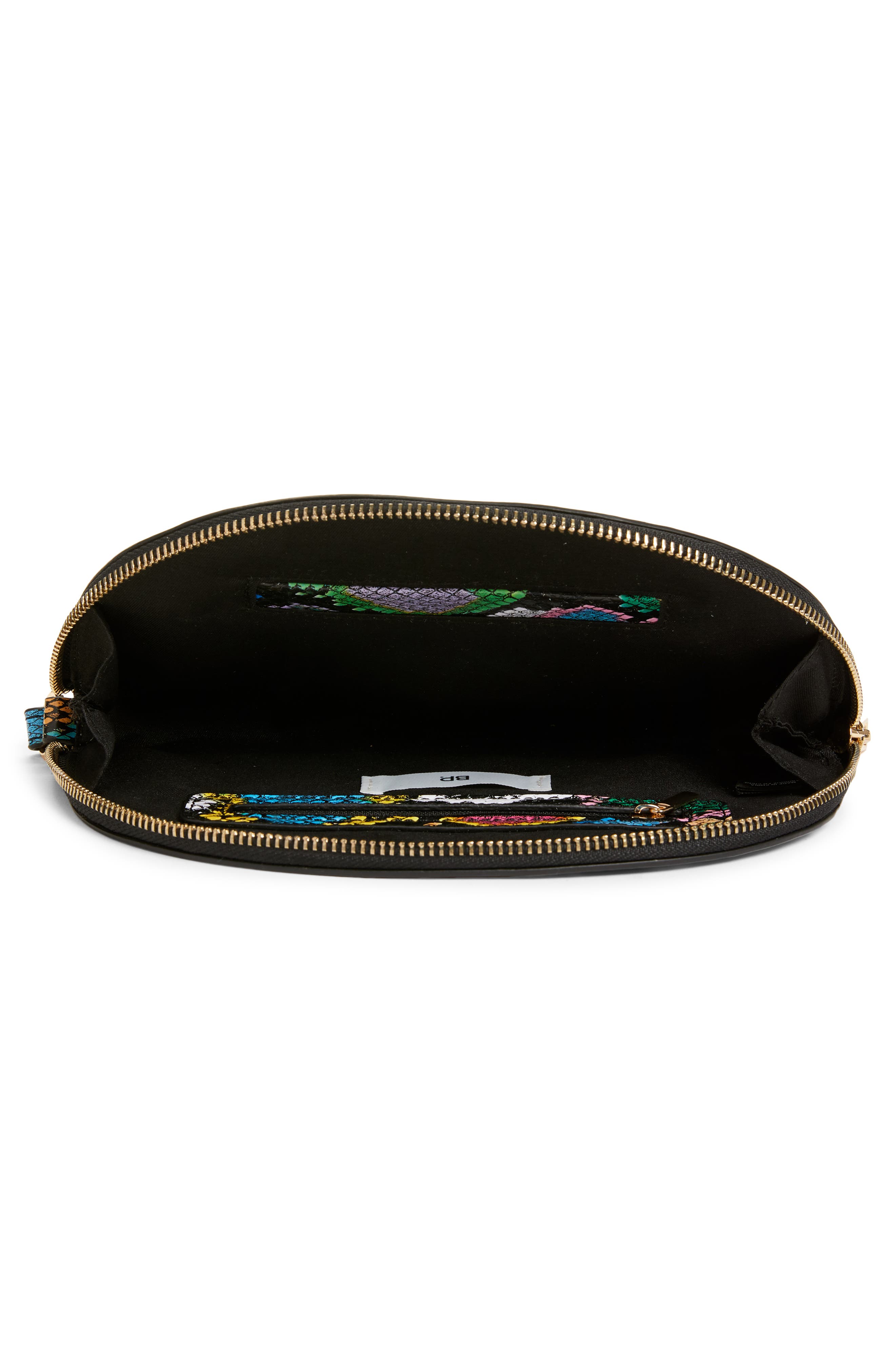 BP. Snake Print Faux Leather Wristlet, Alternate, color, 