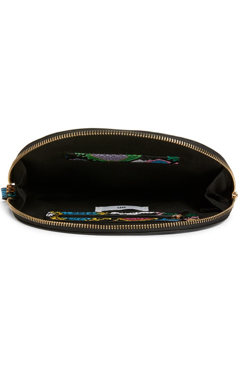 BP. Snake Print Faux Leather Wristlet, Alternate, color,