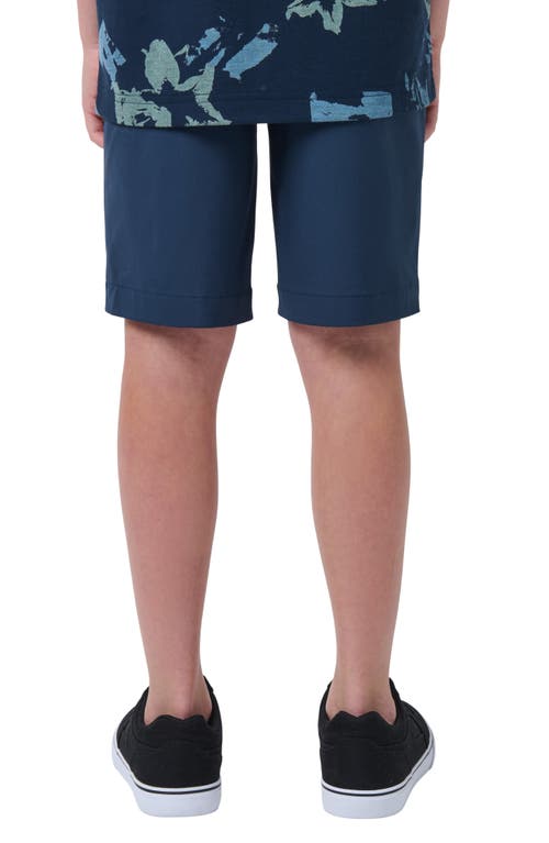 Travismathew Kids' Wanderlust Flat Front Stretch Shorts In Blue