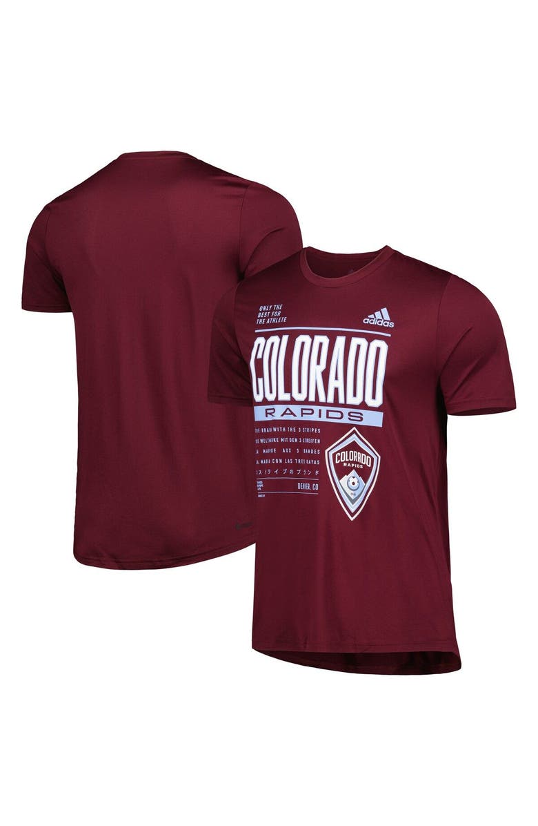 adidas Men's adidas Burgundy Colorado Rapids Club DNA Performance T-Shirt, Main, color,