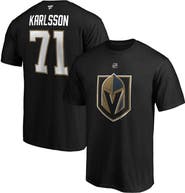 FANATICS Men's Fanatics Branded William Karlsson Black Vegas Golden Knights Authentic Stack Player Name & Number T-Shirt