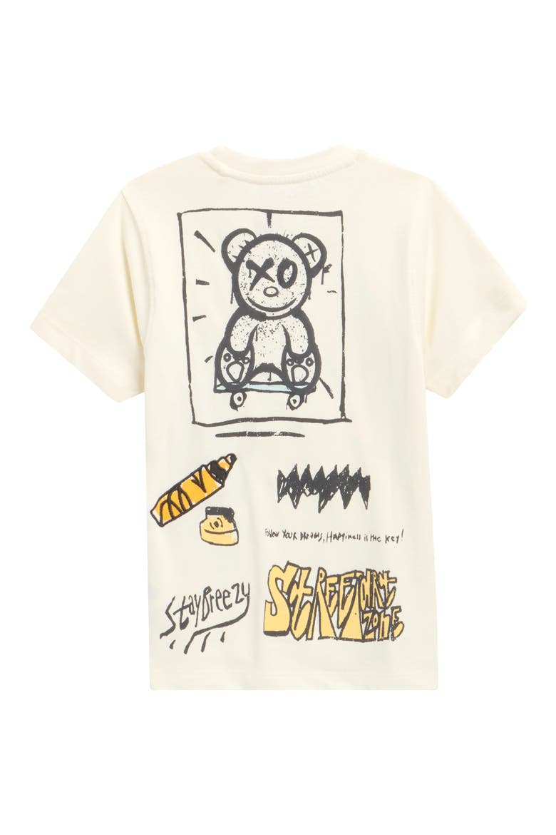 Kids' Seed Teddy Bear Cotton Graphic T-Shirt, Alternate, color, SEED PEARL