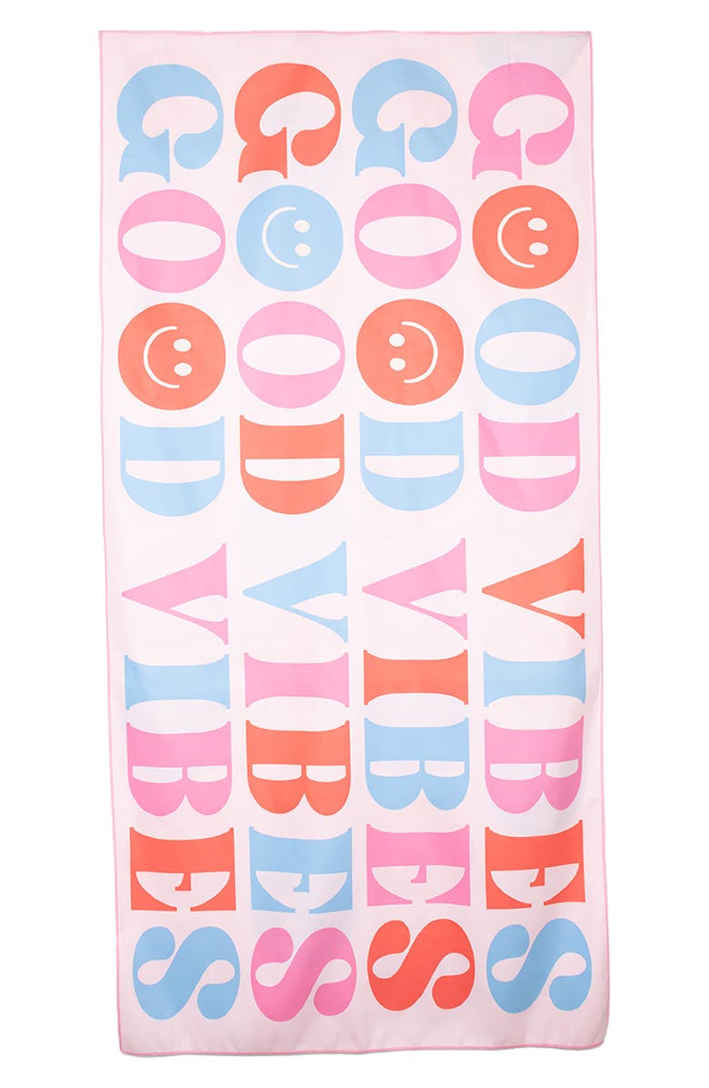 Katydid Happy Good Vibes Towel, Main, color,