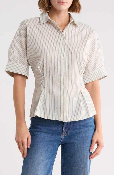 Stripe Button-Up Shirt
