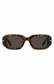 BOSS 50mm Rectangular Sunglasses