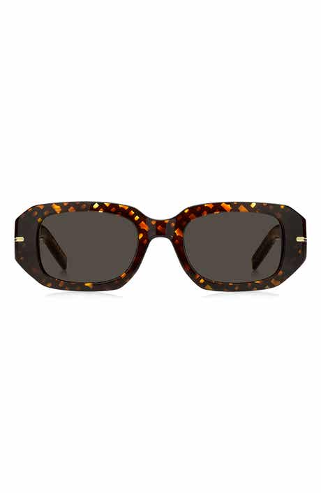 BOSS 50mm Rectangular Sunglasses