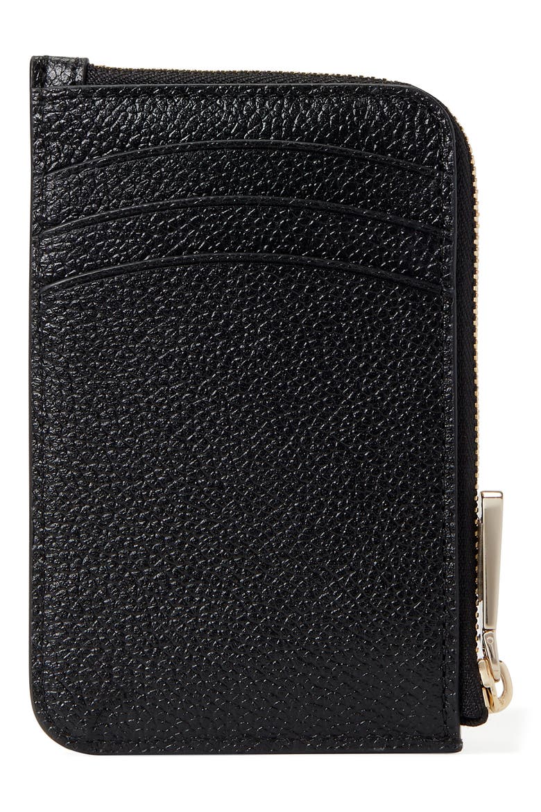zip code leather cardholder, Alternate, color, BLACK