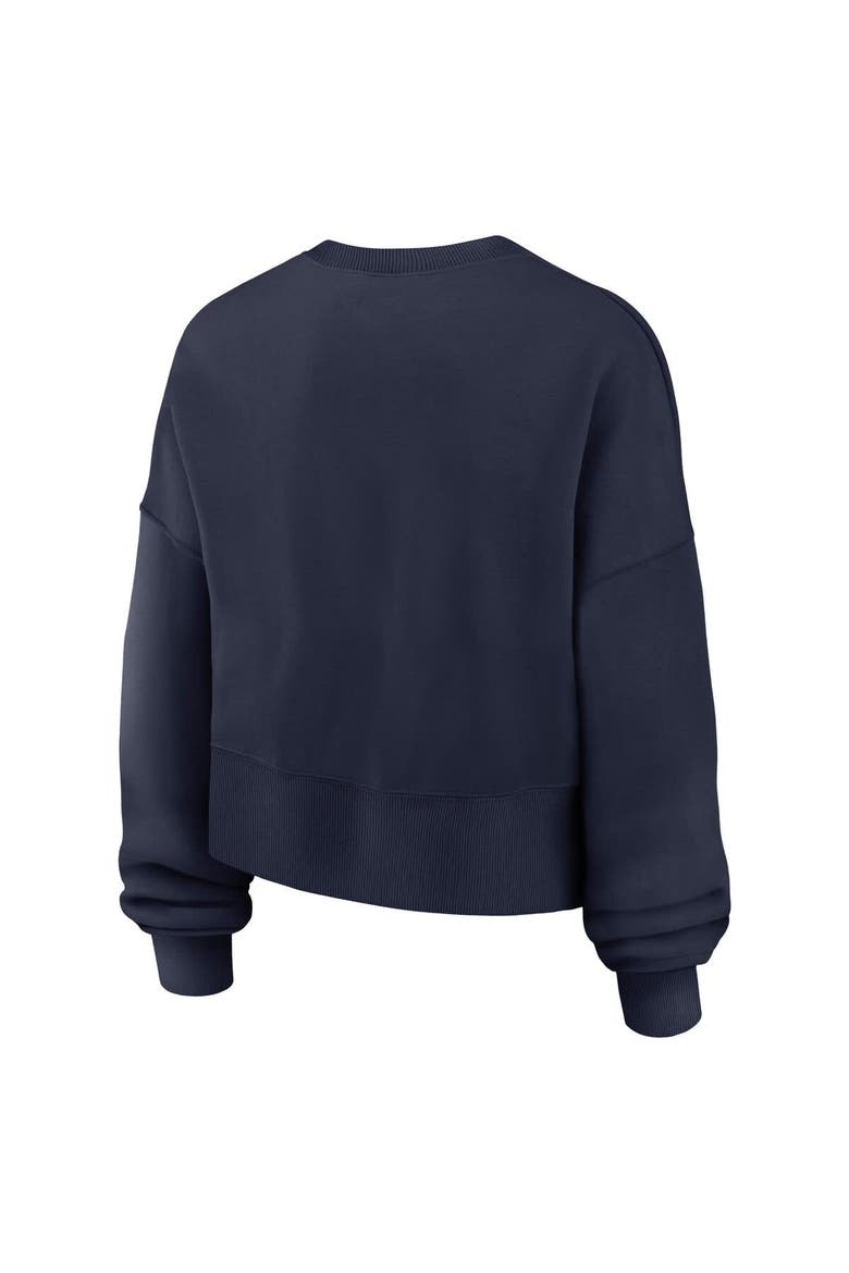 Women's Nike Navy Auburn Tigers Oversized Phoenix Arch Pullover Sweatshirt, Alternate, color, Navy