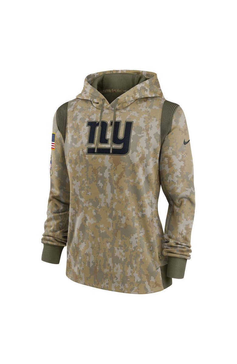 Nike Women's Nike Olive New York Giants 2021 Salute To Service Therma Performance Pullover Hoodie, Alternate, color,
