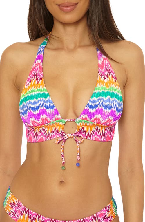 Becca Rio Halter Bikini Top In Multi