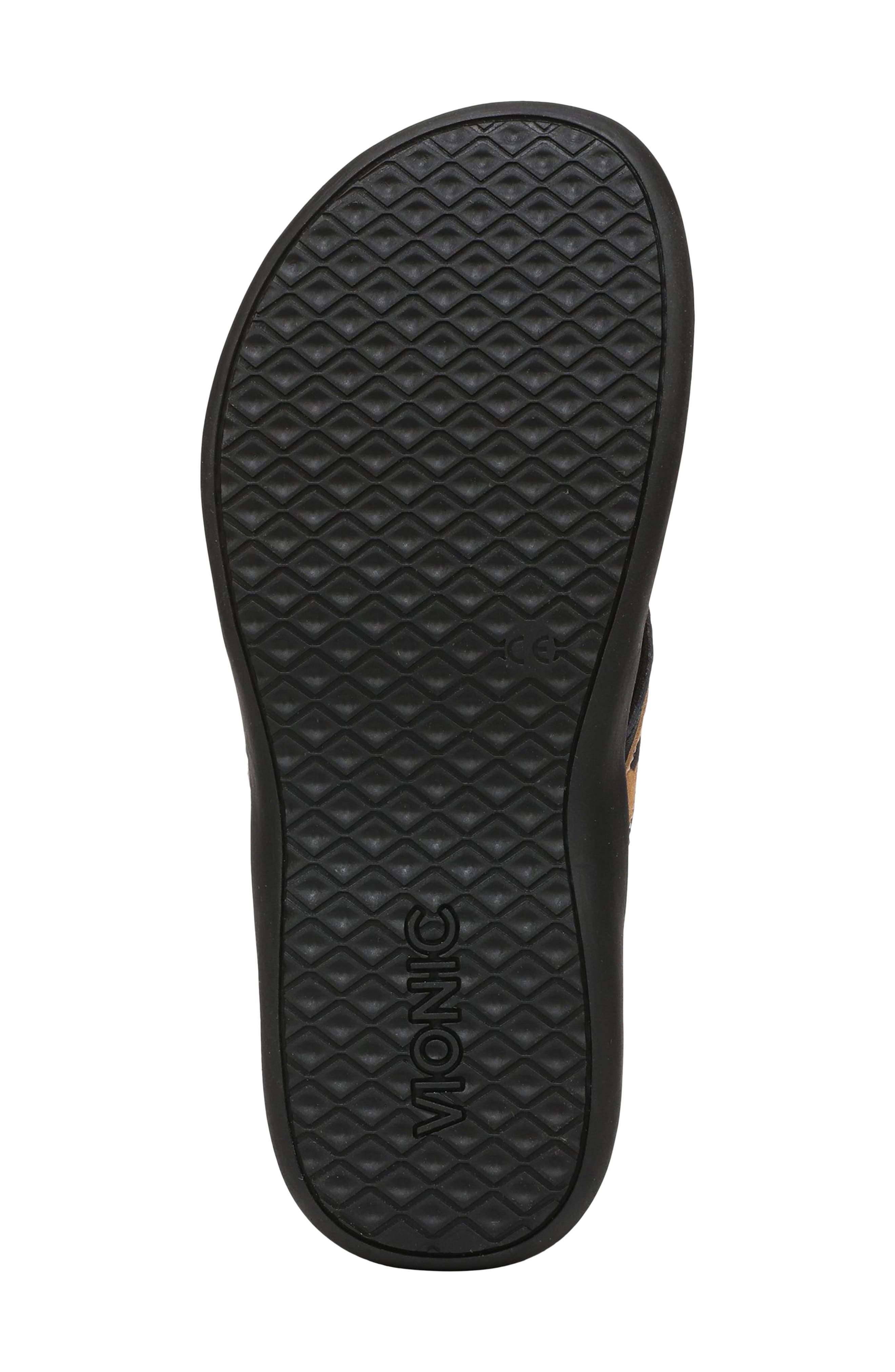 Vionic Tide 2.0 Flip Flop, Alternate, color, Black Leopard Suede