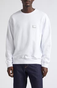 Dolce&Gabbana Logo Plate Cotton Sweatshirt