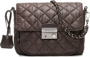 MZ Wallace Small Crosby Lock Quilted Nylon Crossbody Bag