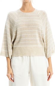 MAX STUDIO Stripe Raglan Sleeve Sweater