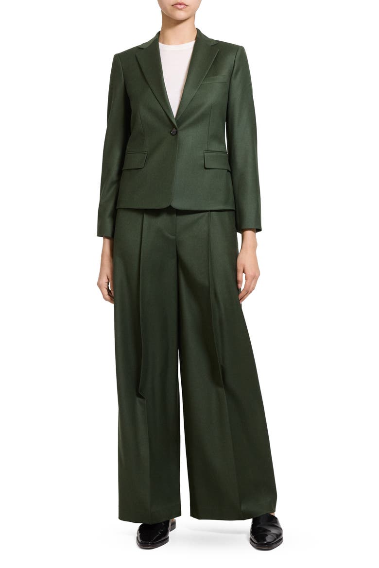 Slim Wool Blazer, Alternate, color, IVY - F3T