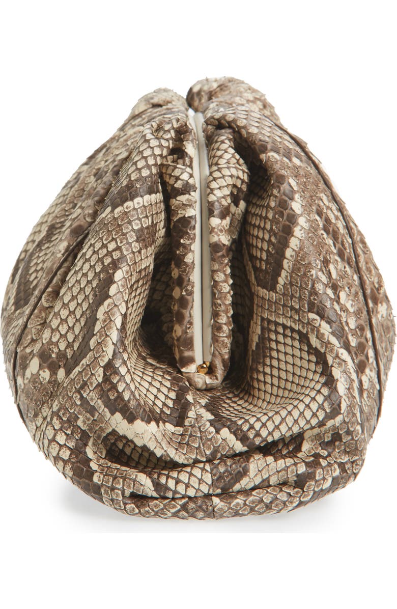 Bottega Veneta The Pouch Genuine Python Clutch, Alternate, color,