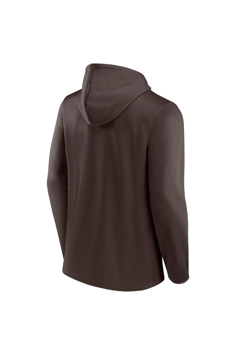 Men's Fanatics Brown/Orange Cleveland Browns Ball Carrier Full-Zip Hoodie, Alternate, color, Brown