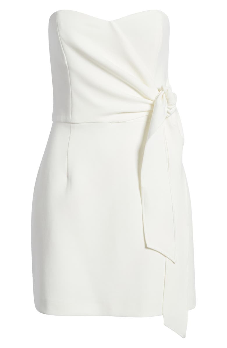 French Connection Whisper Bow Strapless Minidress, Alternate, color, 