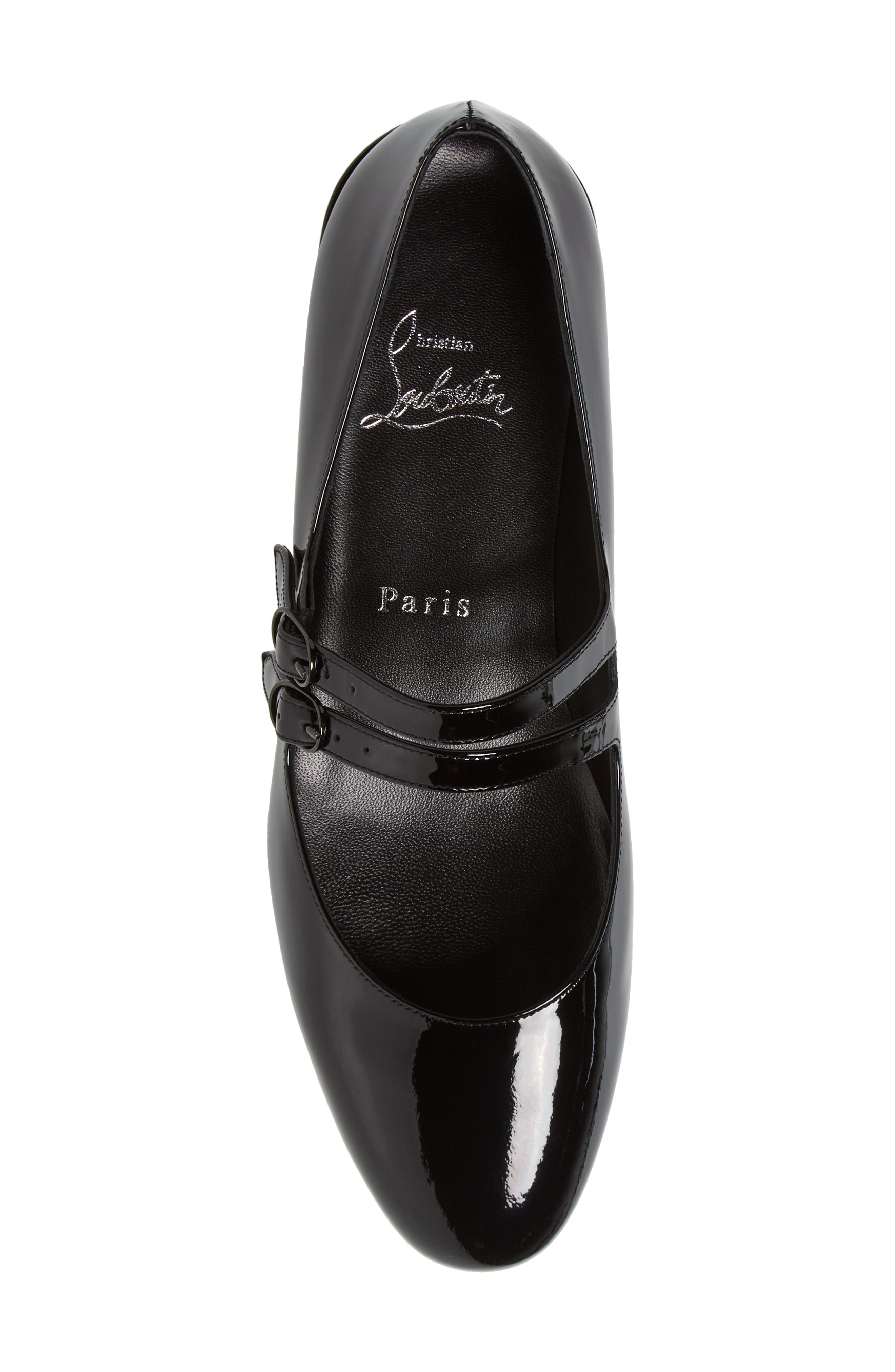 Christian Louboutin Sweet Jane Patent Pump, Alternate, color, Black/ Red