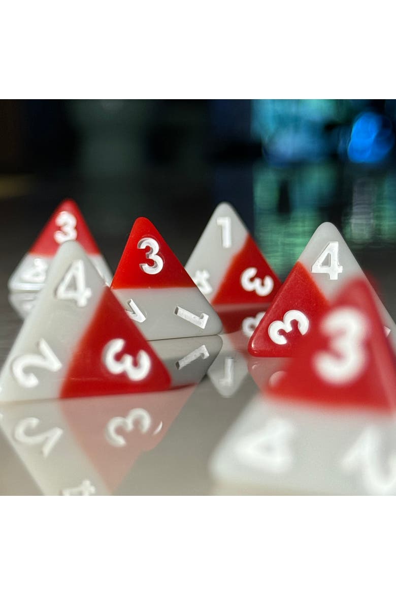 Triangle Agency Dice Set, Alternate, color, Multicolored