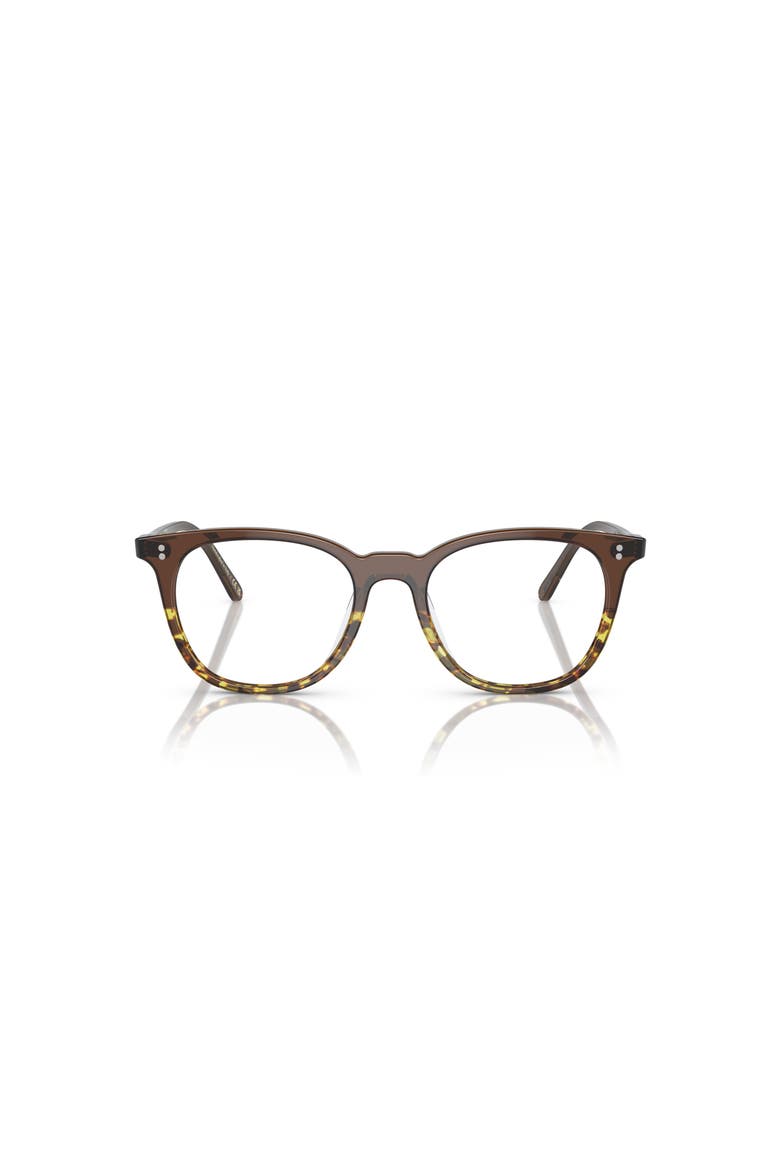 49mm Rectangle optical glasses, Alternate, color, Brown