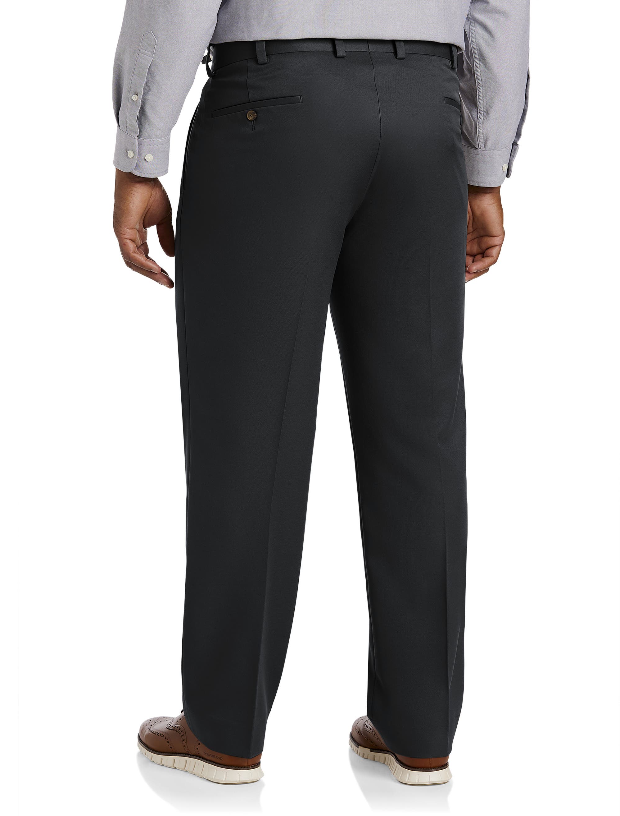 Big & Tall Pleated Microfiber Dress Pants - image 2