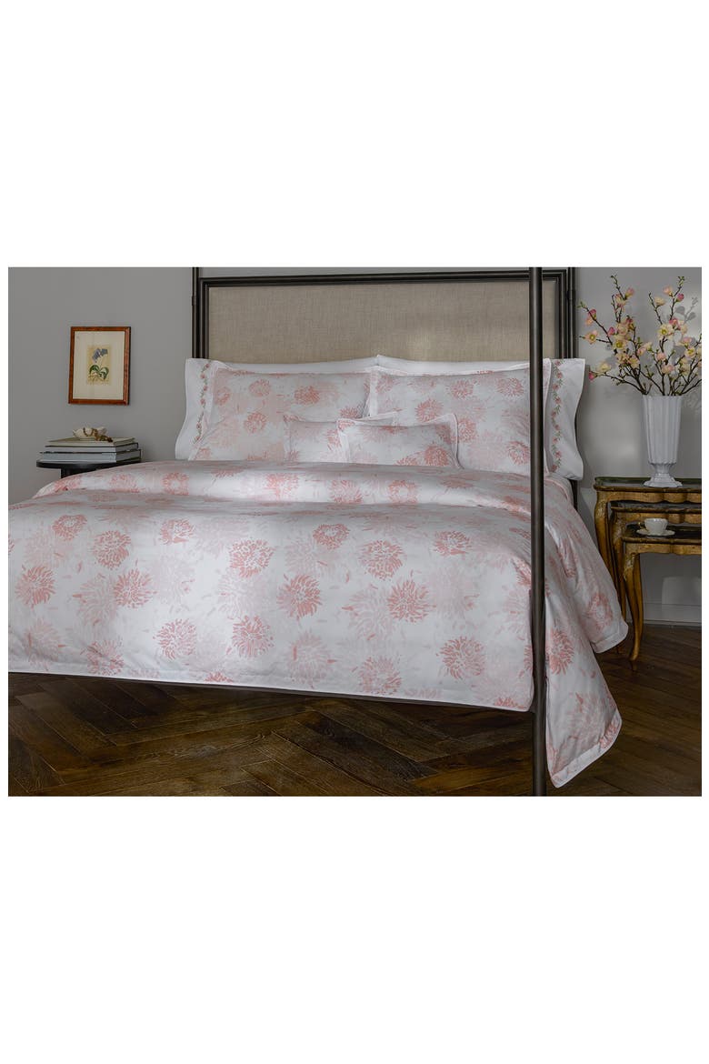 Chrysanthemum Duvet Cover, Alternate, color, BLUSH