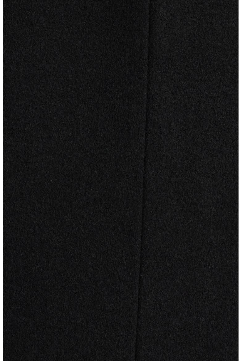Melville Wool Blend Longline Coat, Alternate, color, BLACK