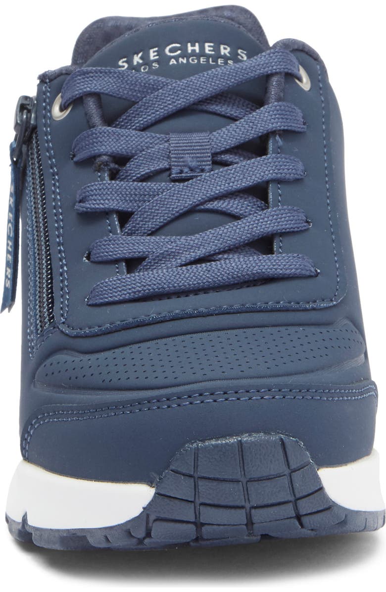 SKECHERS Kids' Uno Gen1 Zip Sneaker, Alternate, color, Navy