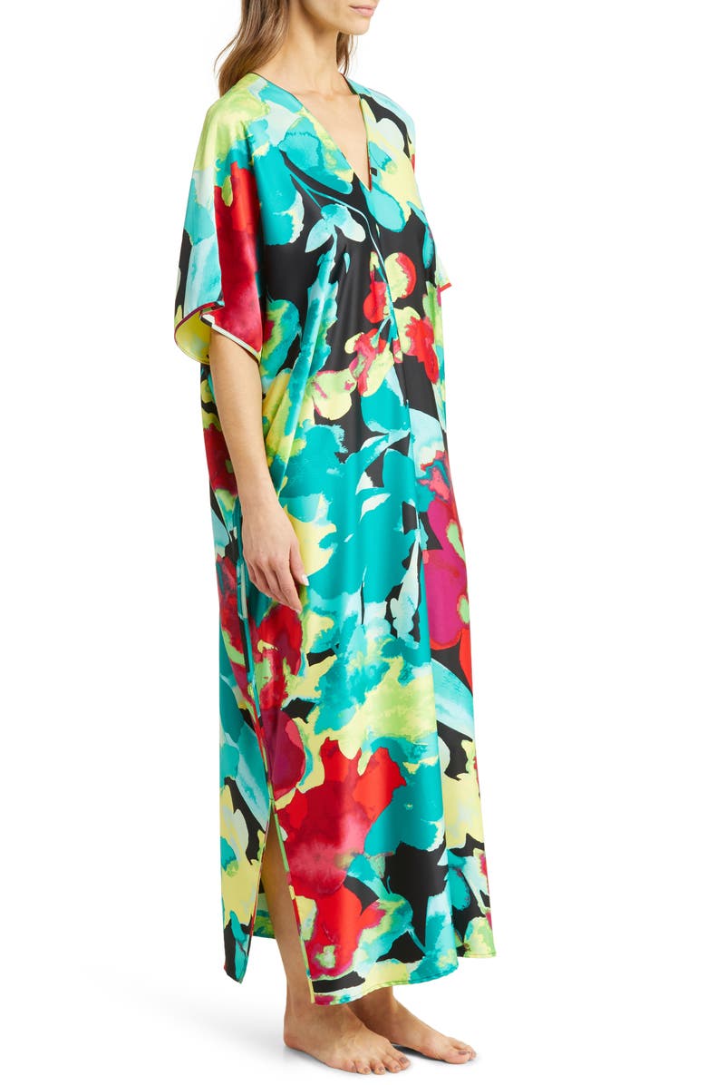 Natori Suisai Charmeuse Caftan Nightgown, Alternate, color, 