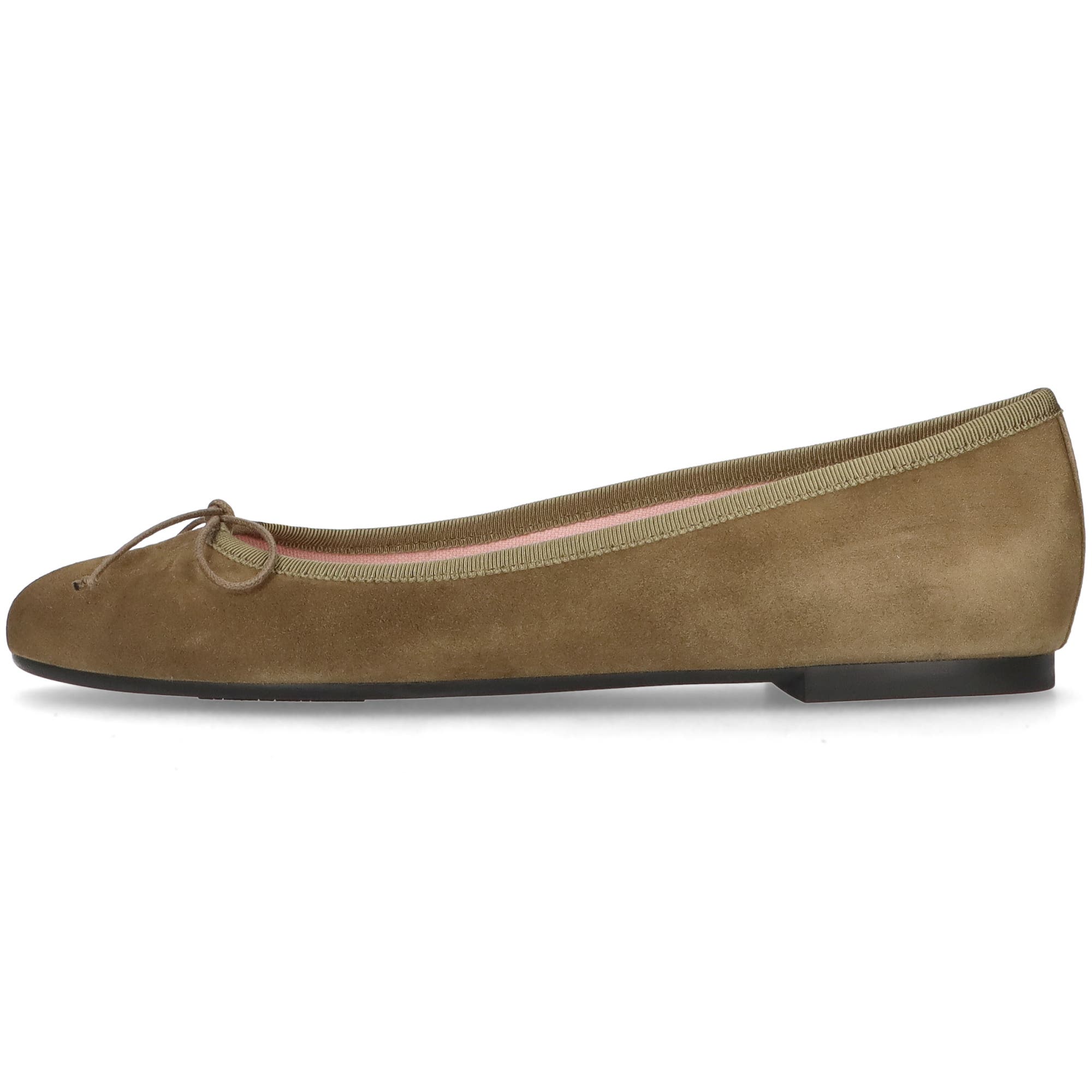 Pretty Ballerinas Round toe ballet flat, Main, color, Khaki