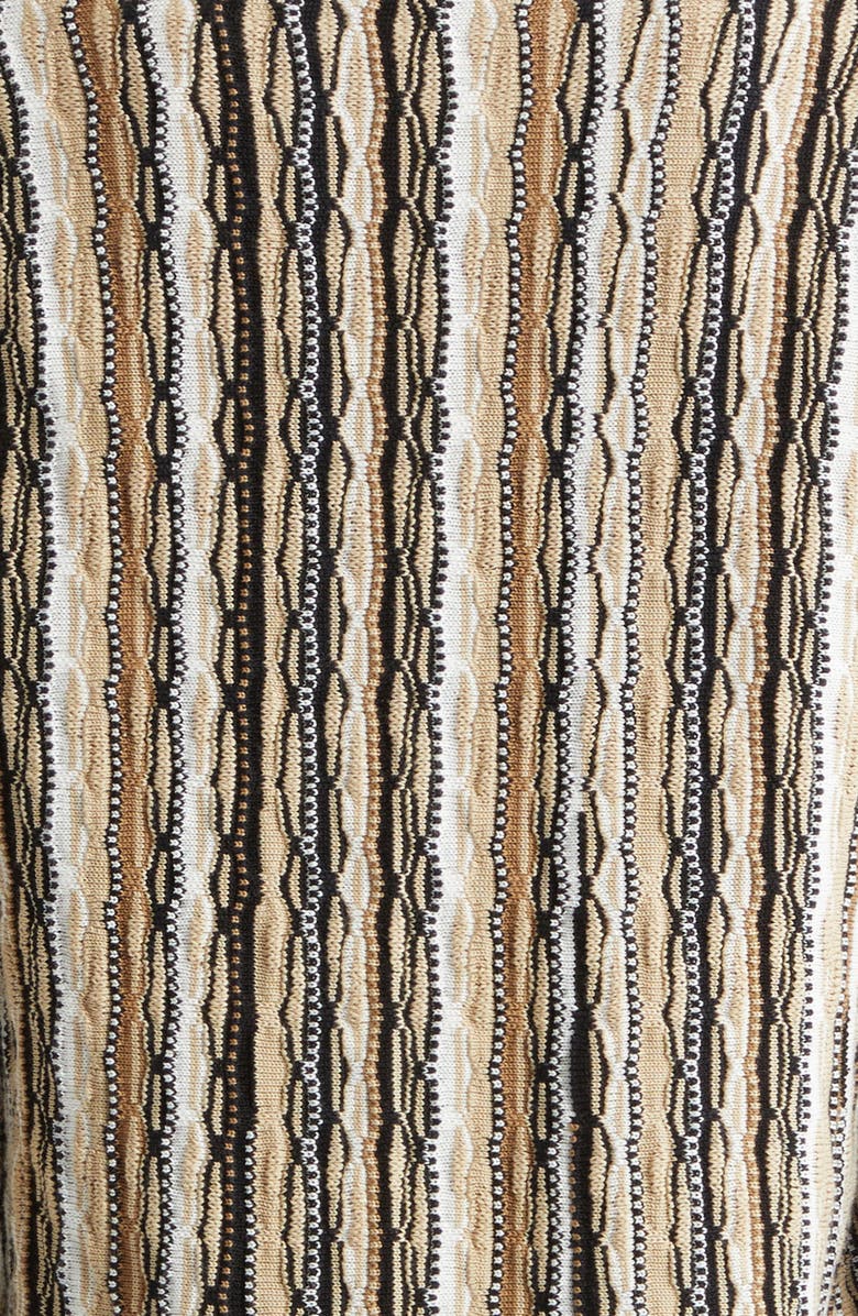 Ramy Brook Daniela Stripe Cardigan, Alternate, color, Black Combo Stripe