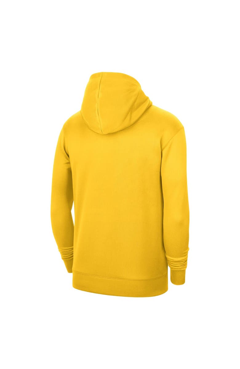 Nike Unisex Nike Gold Indiana Pacers 2023/24 Performance Spotlight On-Court Practice Pullover Hoodie, Alternate, color, 