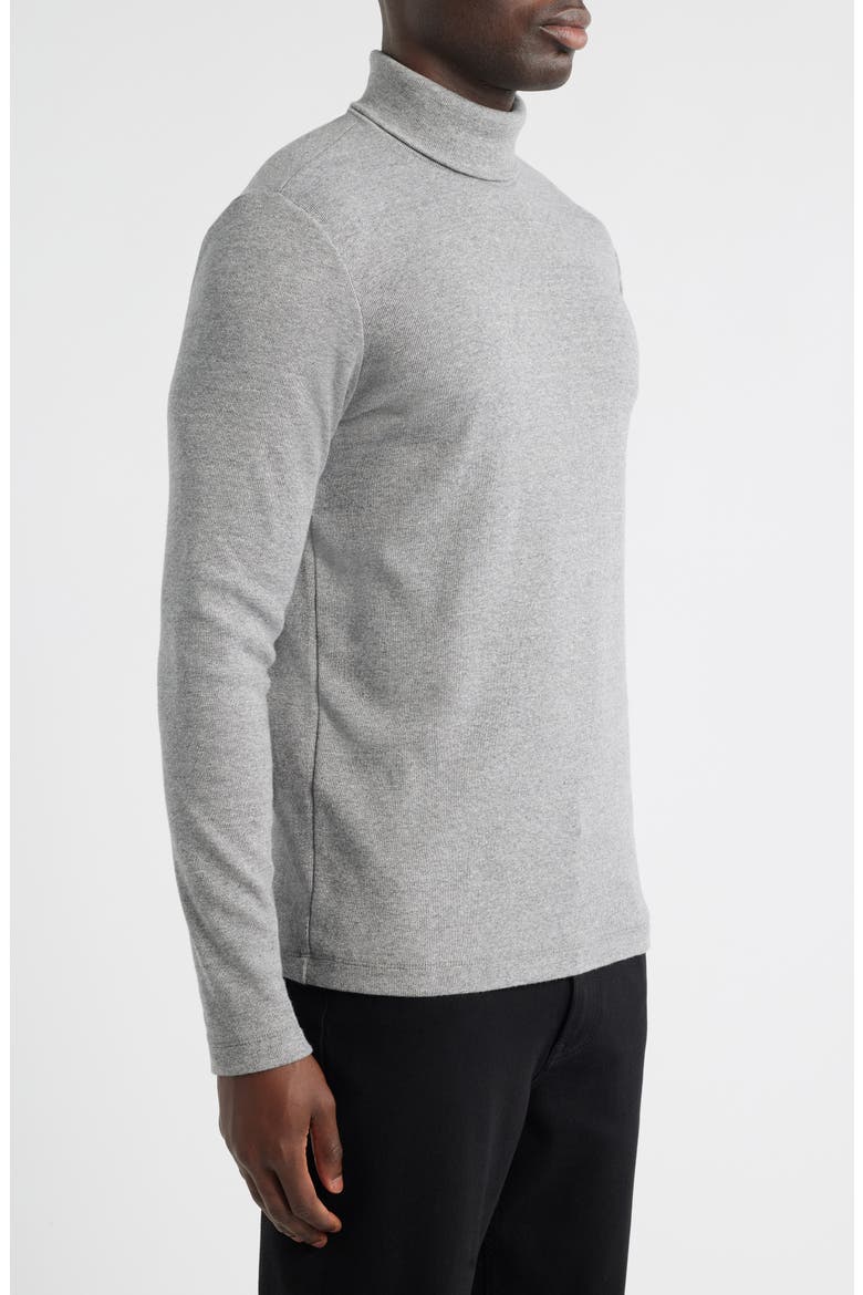 Canon Turtleneck Cotton Blend Sweater, Alternate, color, HEATHER GREY
