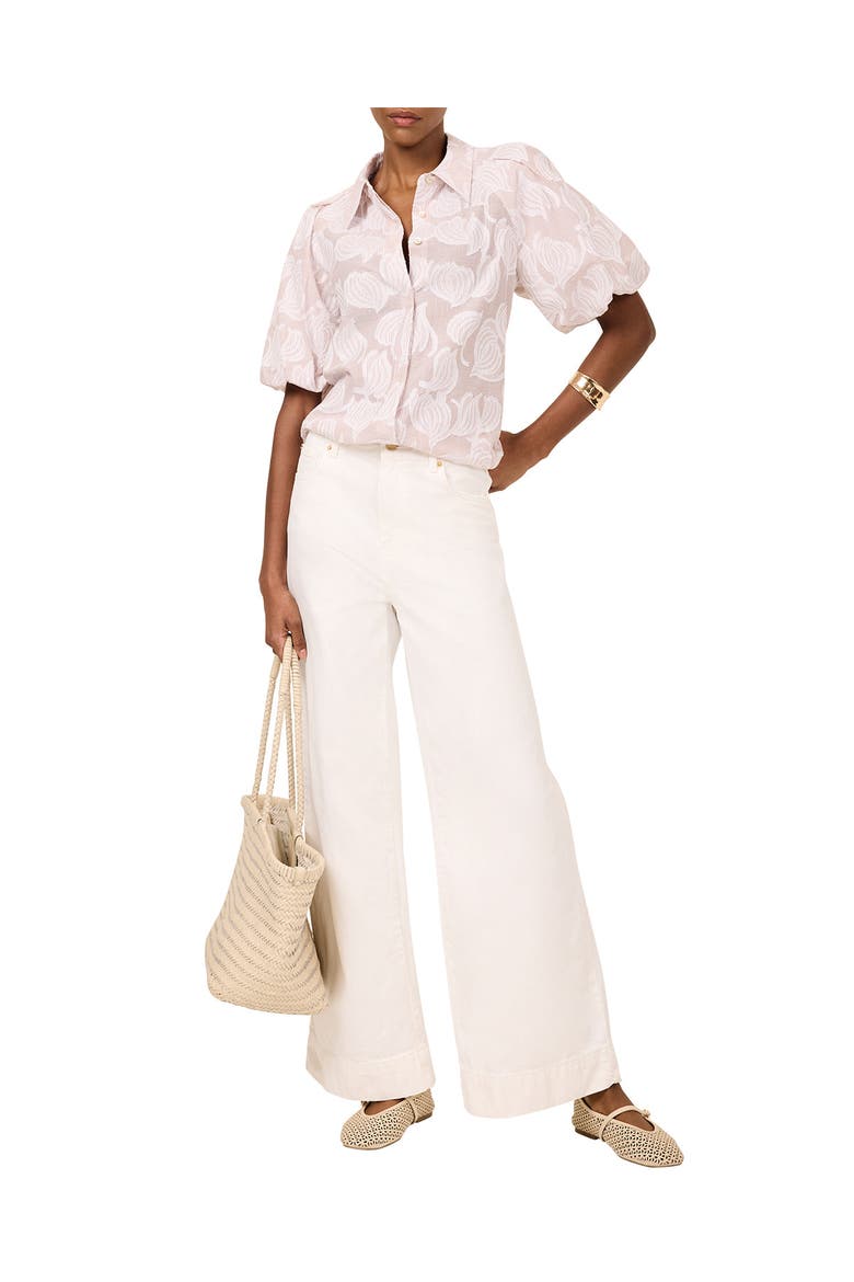 Cotton Jacquard Shirt, Alternate, color, Neutral