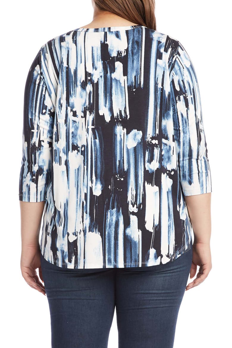 Shirttail Top, Alternate, color, BLUE