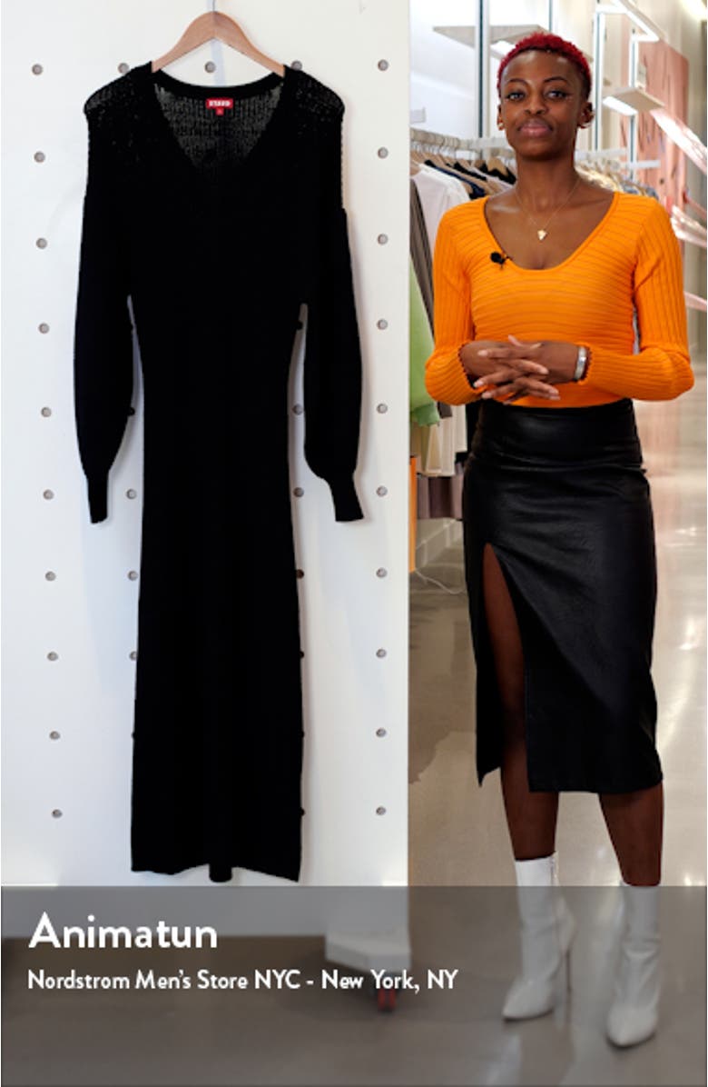 Carnation Midi Sweater Dress, sales video thumbnail