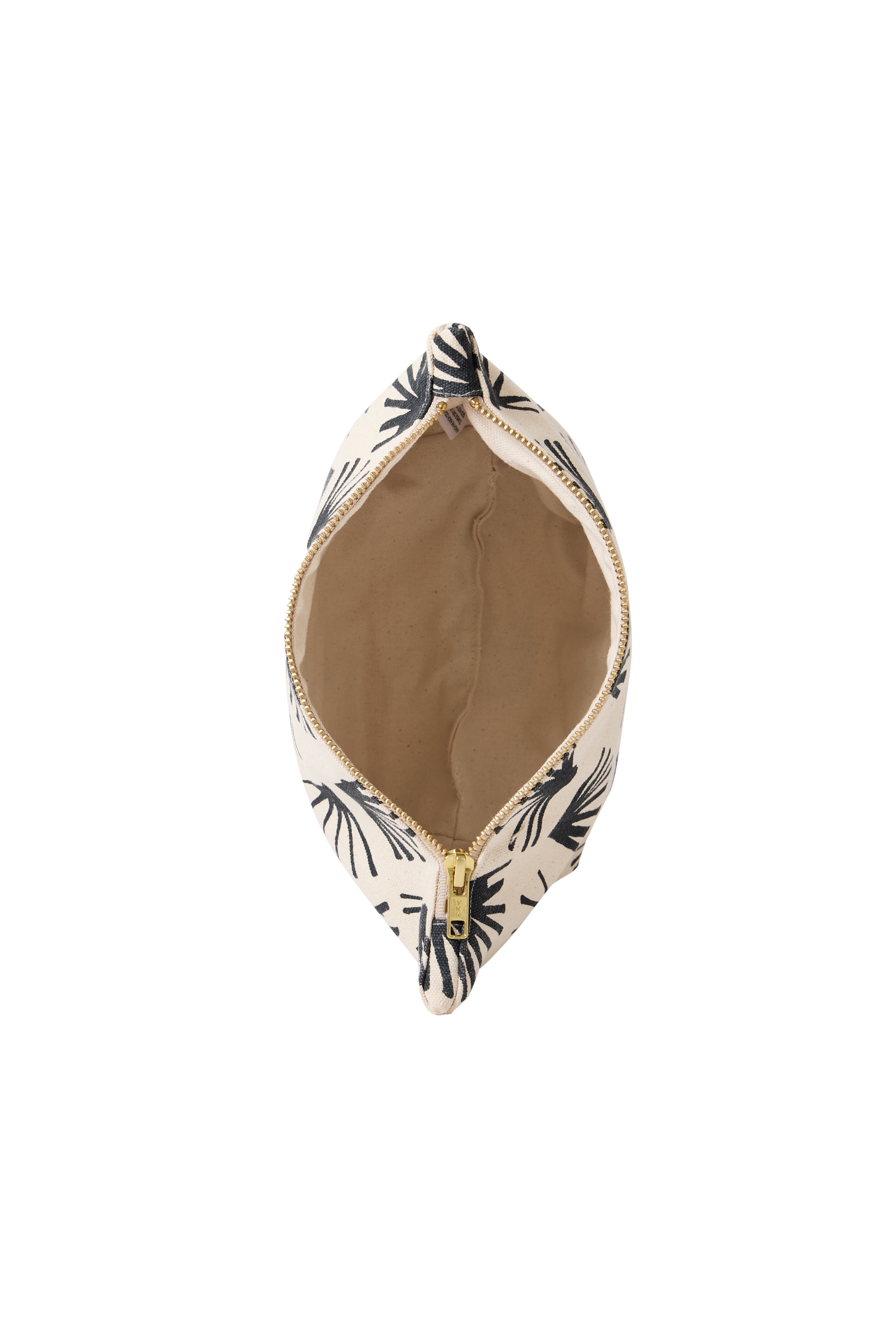 Dance Happy Ginkgo Cosmetic Bag, Alternate, color, Dark Slate