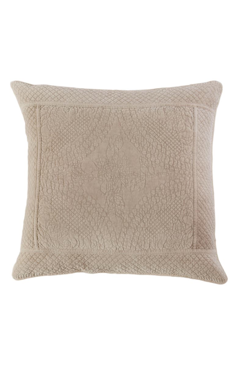 Pom Pom at Home Marseille Euro Sham, Main, color, Taupe