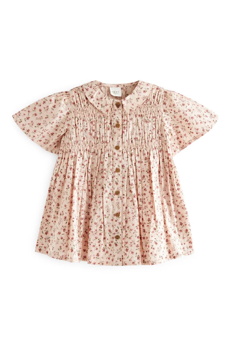 Kids' Floral Cotton Shirtdress, Main, color, PINK
