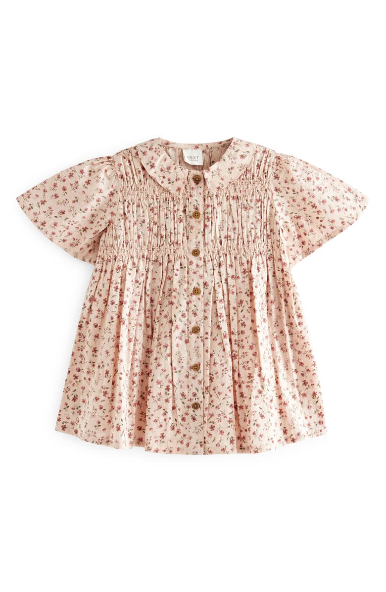 NEXT Kids' Floral Cotton Shirtdress, Main, color, 